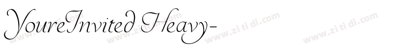 YoureInvited Heavy字体转换